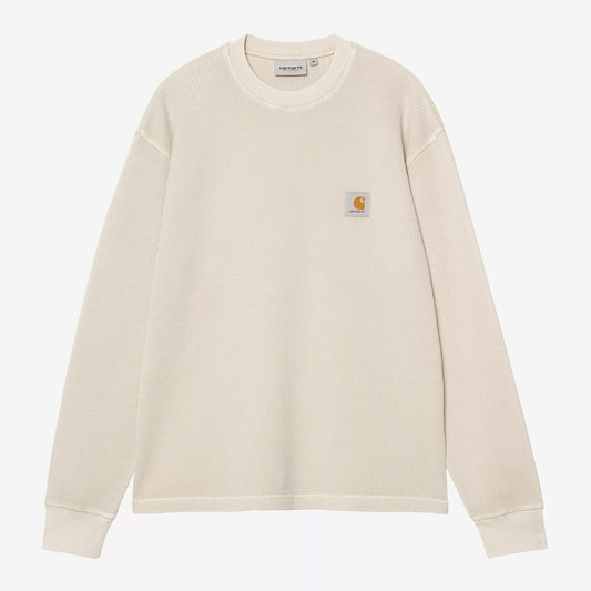 Carhartt WIP LS Vista Waffle T-Shirt - Fleur De Sel Gd