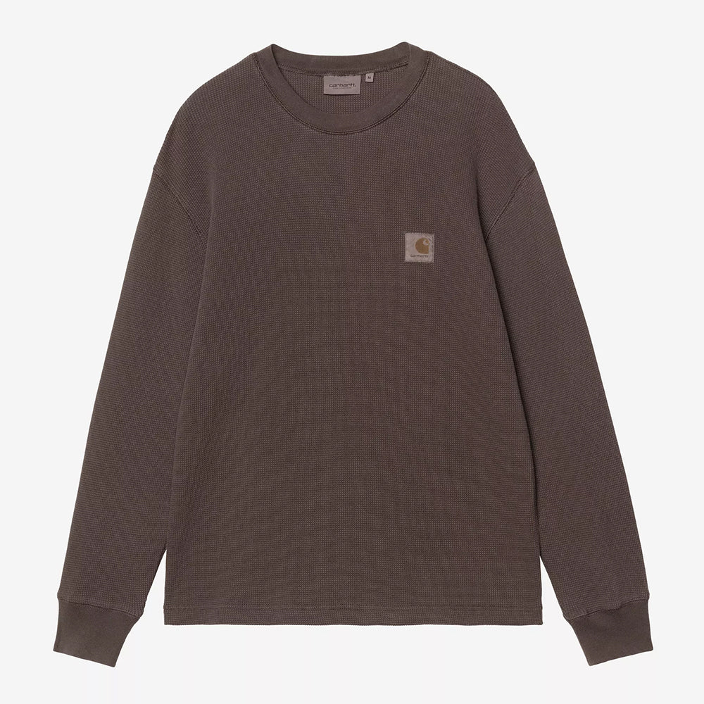 Carhartt WIP LS Vista Waffle T-Shirt - Tobacco