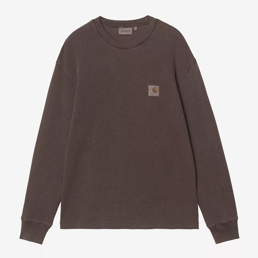 Carhartt WIP LS Vista Waffle T-Shirt - Tobacco