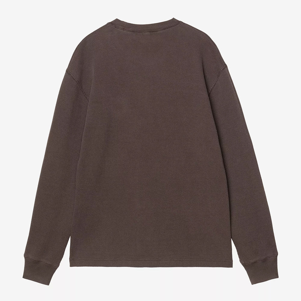 Carhartt WIP LS Vista Waffle T-Shirt - Tobacco