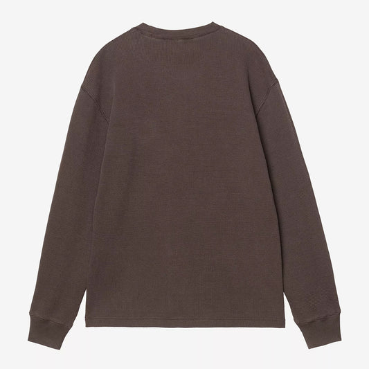 Carhartt WIP LS Vista Waffle T-Shirt - Tobacco