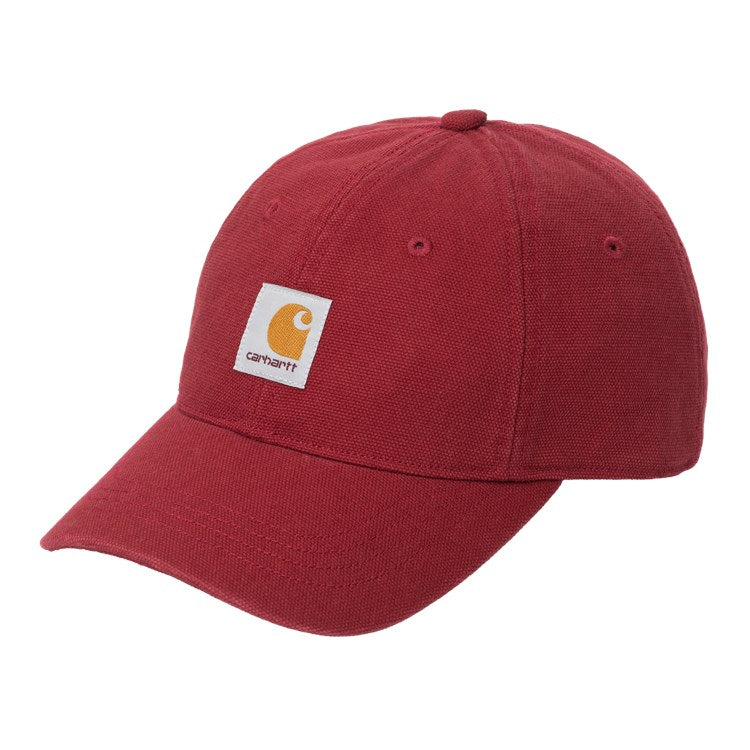 Carhartt WIP Selby Canvas Cap - Scarlett Stonewashed