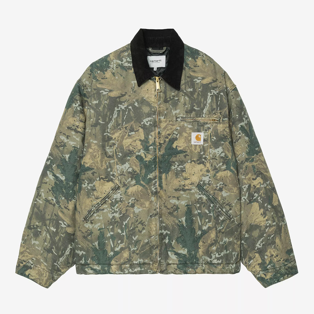 Carhartt WIP OG Detroit Jacket - Camo Combi Green Black
