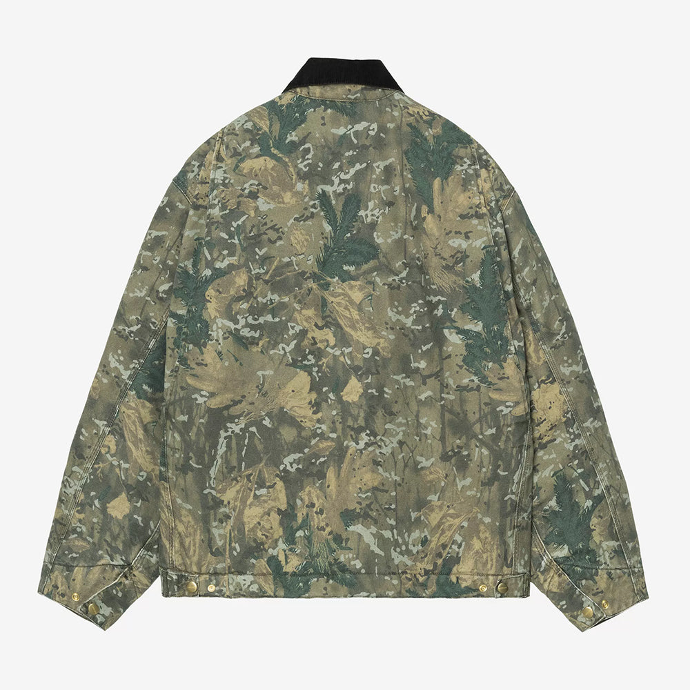Carhartt WIP OG Detroit Jacket - Camo Combi Green Black