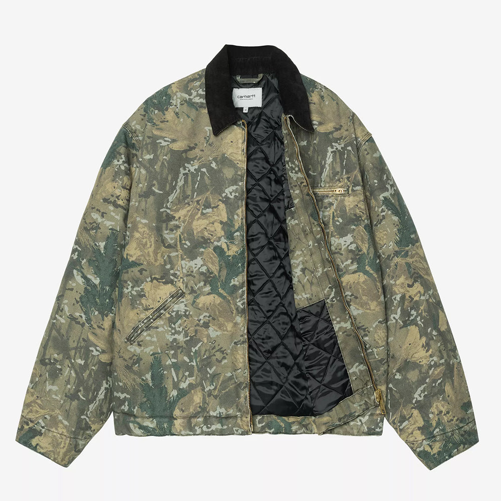 Carhartt WIP OG Detroit Jacket - Camo Combi Green Black