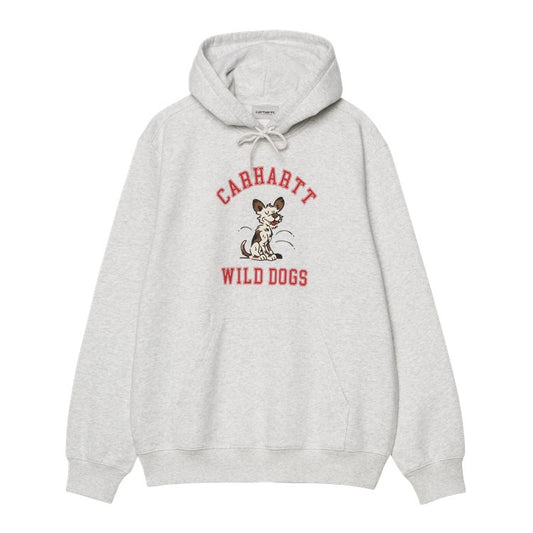 Carhartt WIP Hooded Wild Dog Sweat - Ash Heather