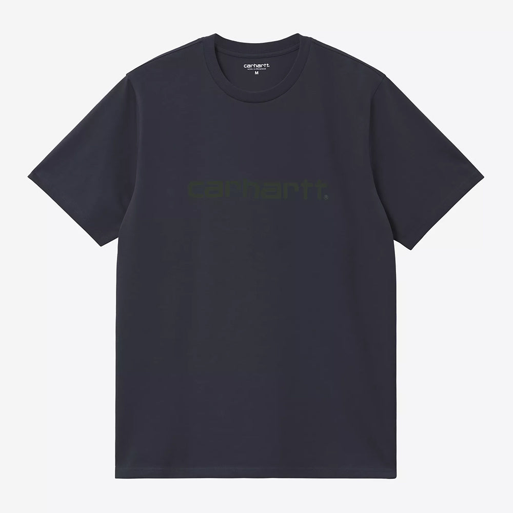 Carhartt WIP S/S Script T-Shirt - Dark Navy Dark Scarab