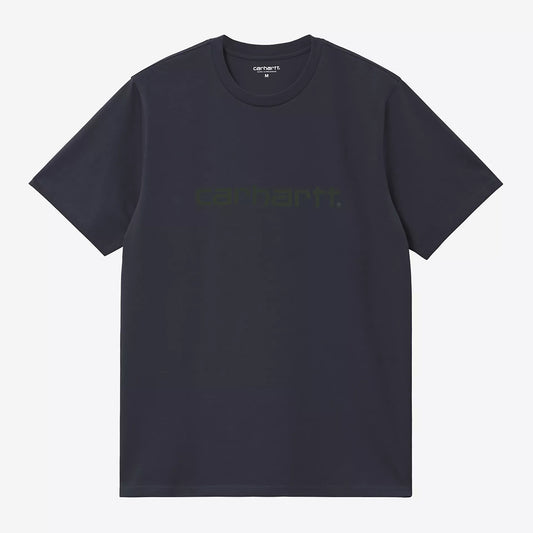 Carhartt WIP S/S Script T-Shirt - Dark Navy Dark Scarab