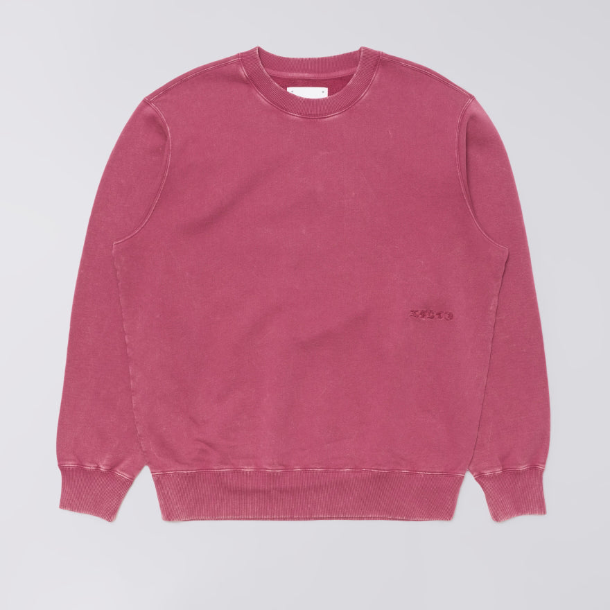 Edwin Axiom Crew Sweat - Red Plum