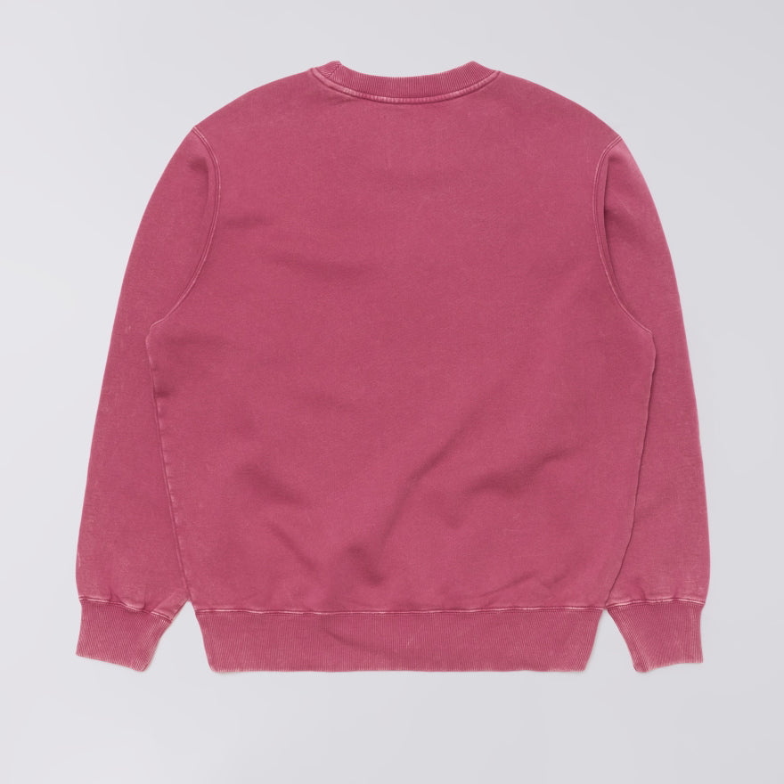 Edwin Axiom Crew Sweat - Red Plum