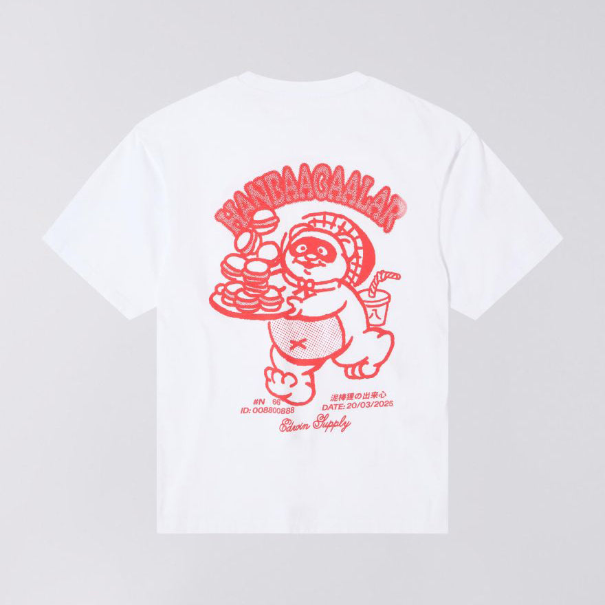 Edwin Tanuki TS - White Garment Washed