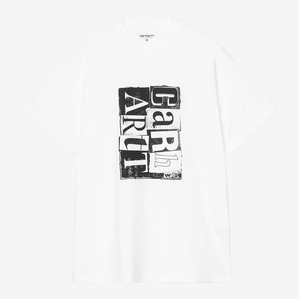 Carhartt WIP S/S Moving Letterpress Tee - White