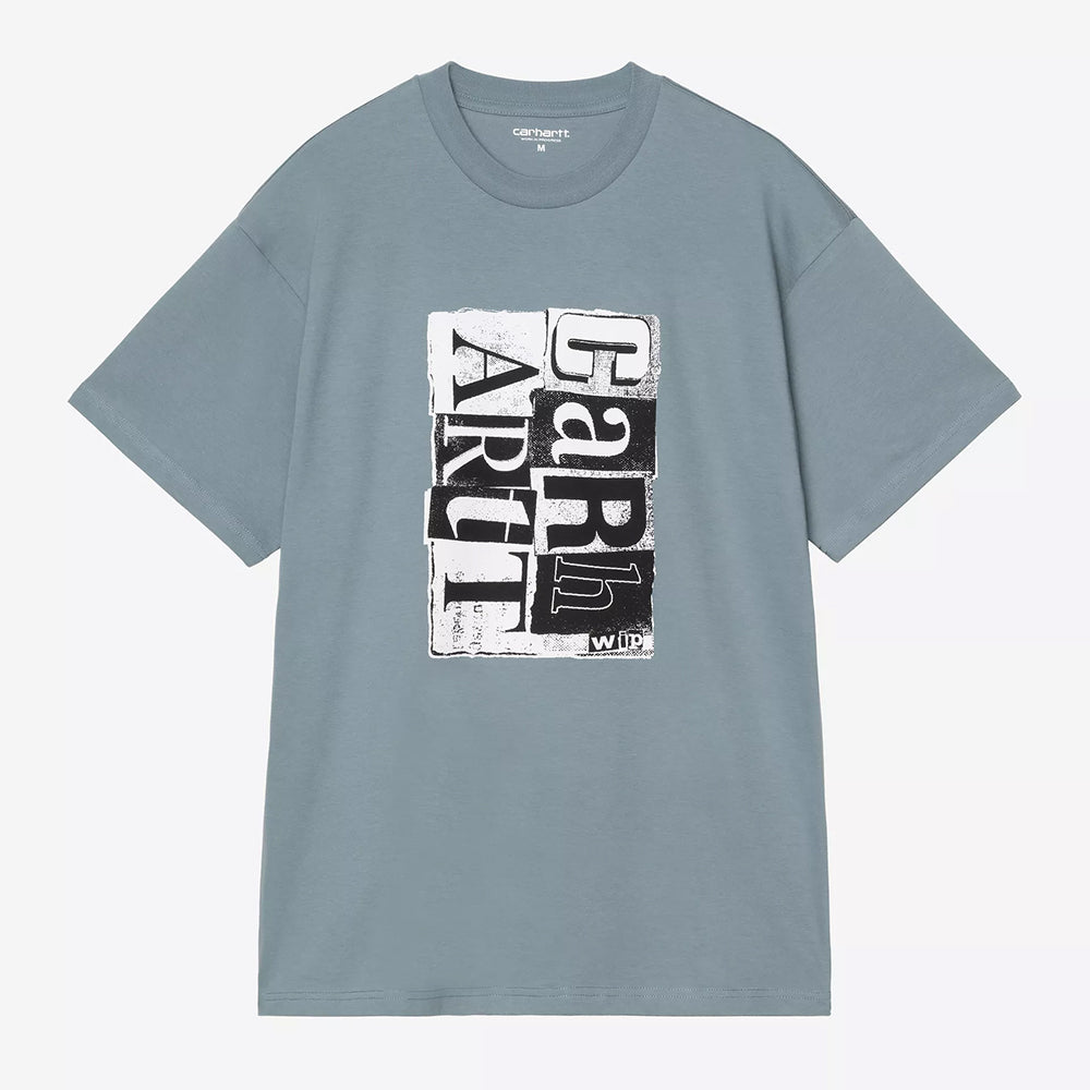 Carhartt WIP S/S Moving Letterpress Tee - Velvet Blue