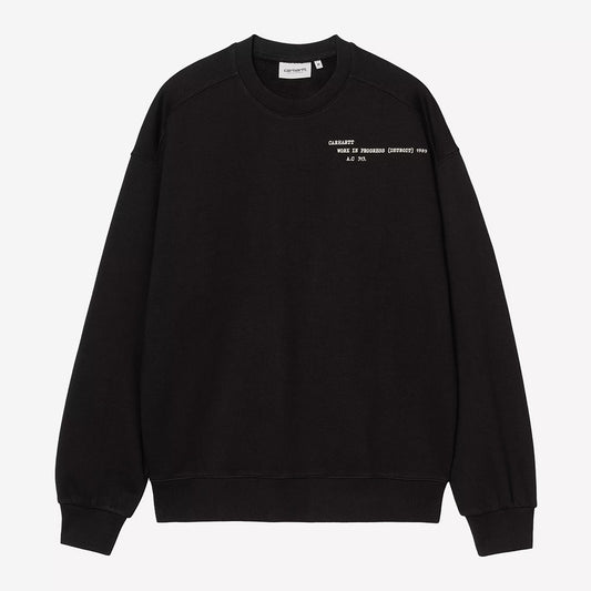 Carhartt WIP Punched Sweat - Black