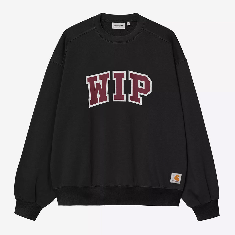 Carhartt WIP WIP III Sweat - Black Heavy Stone Wash
