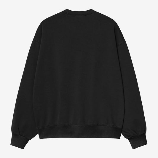Carhartt WIP WIP III Sweat - Black Heavy Stone Wash