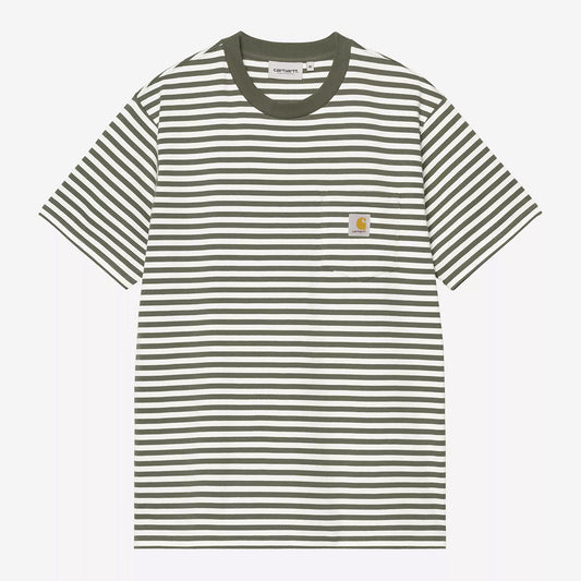Carhartt WIP S/S Ezra Pocket T-Shirt - Leaf Wax