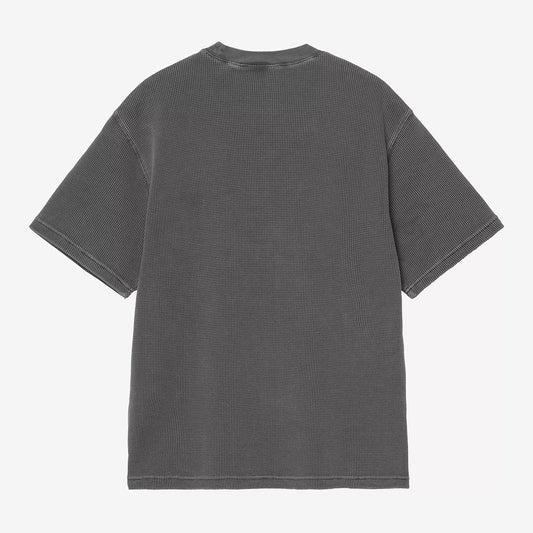 Carhartt WIP S/S Nelson Waffle T-Shirt - Black Garment Dyed