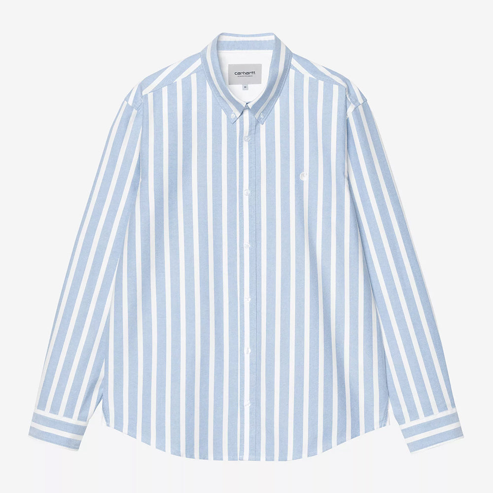 Carhartt WIP L/S Deven Shirt - Bleach White