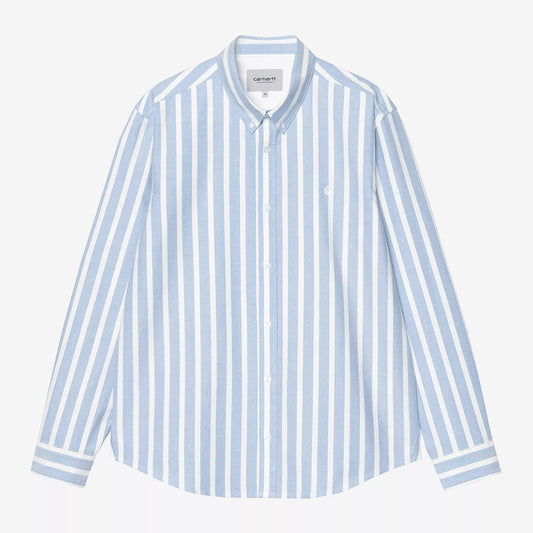 Carhartt WIP L/S Deven Shirt - Bleach White