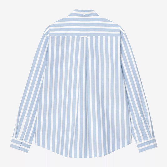 Carhartt WIP L/S Deven Shirt - Bleach White