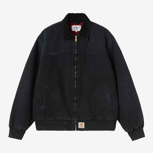Carhartt WIP OG Santa Fe Jacket - Black Black Grind Wash
