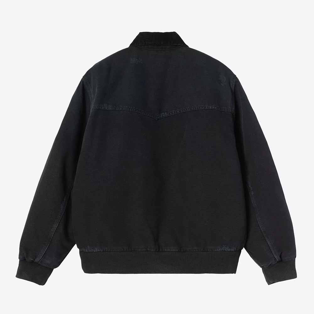Carhartt WIP OG Santa Fe Jacket - Black Black Grind Wash