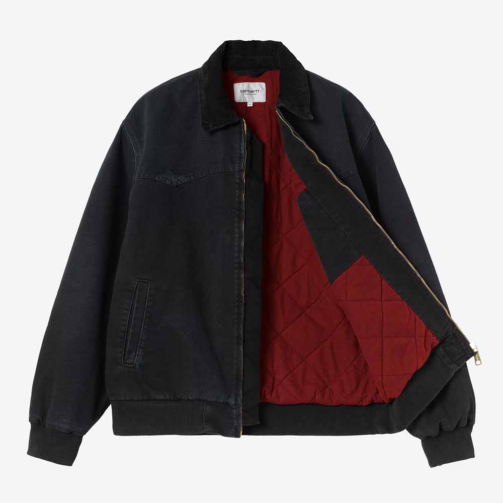 Carhartt WIP OG Santa Fe Jacket - Black Black Grind Wash
