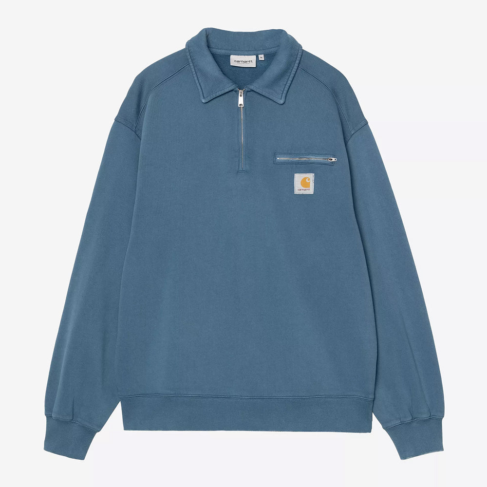Carhartt WIP Half Zip Detroit Sweat - Blue River
