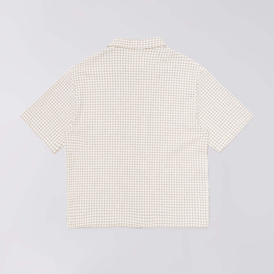 Edwin Zed Shirt - White Brown