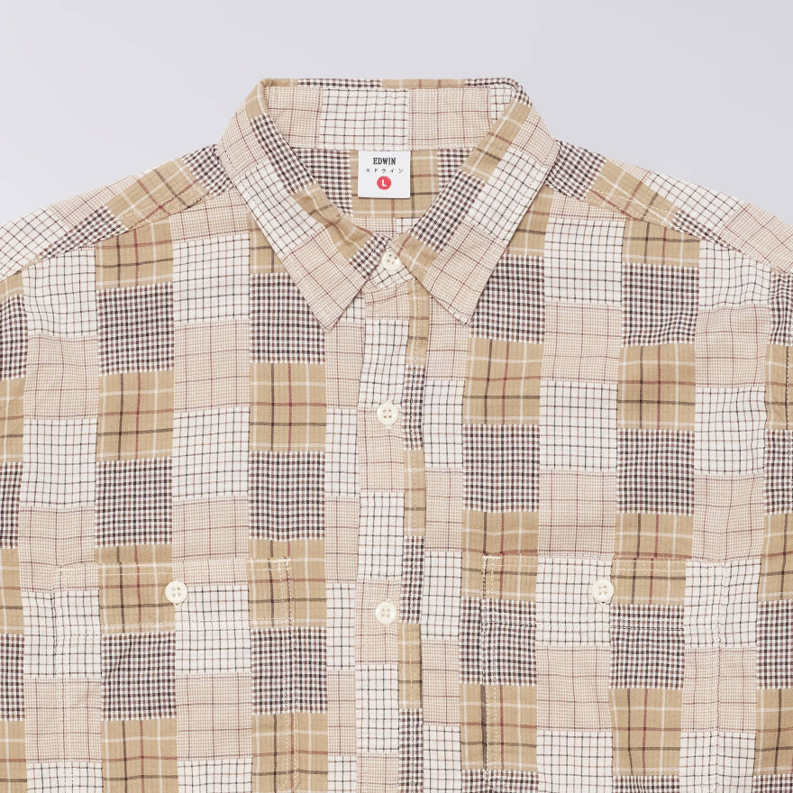 Edwin Work Shirt - Beige Brown