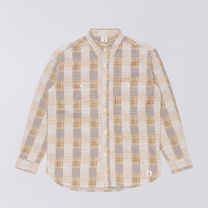 Edwin Work Shirt - Beige Brown