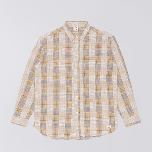 Edwin Work Shirt - Beige Brown
