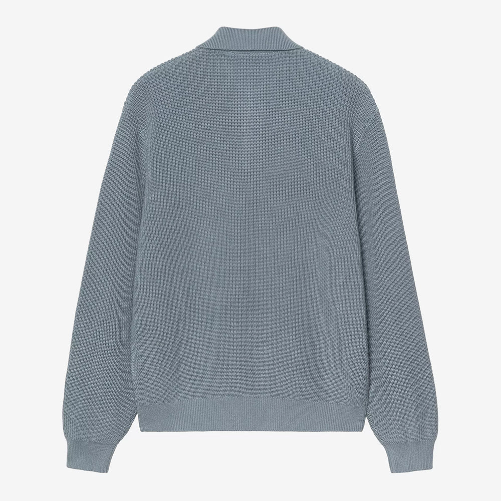 Carhartt WIP L/S Miles Polo - Shady Blue