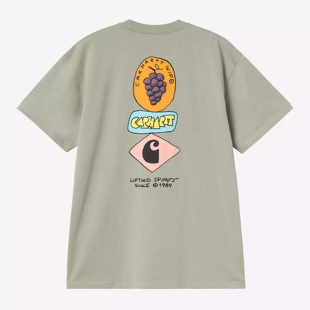 Carhartt WIP S/S Stacked Grapes T-Shirt - Shady Green