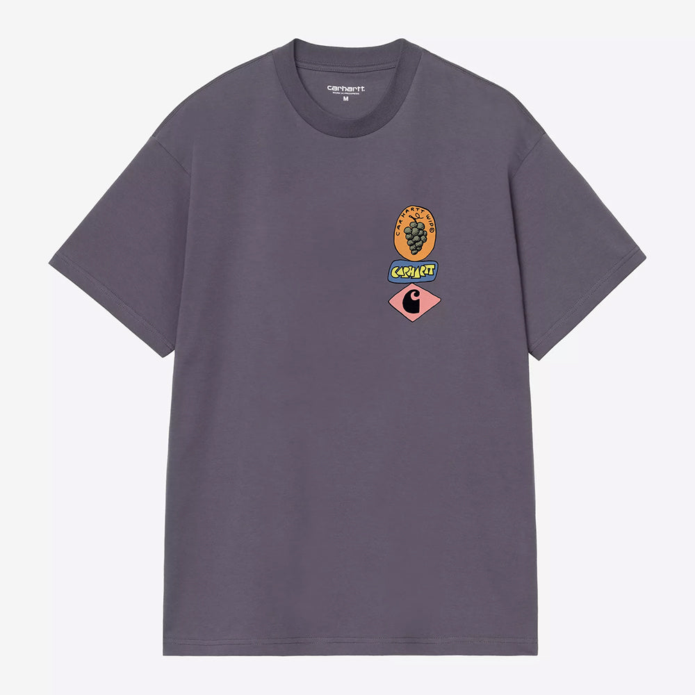 Carhartt WIP S/S Stacked Grapes T-Shirt - Shady Purple