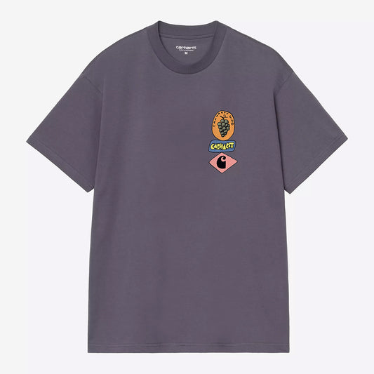 Carhartt WIP S/S Stacked Grapes T-Shirt - Shady Purple