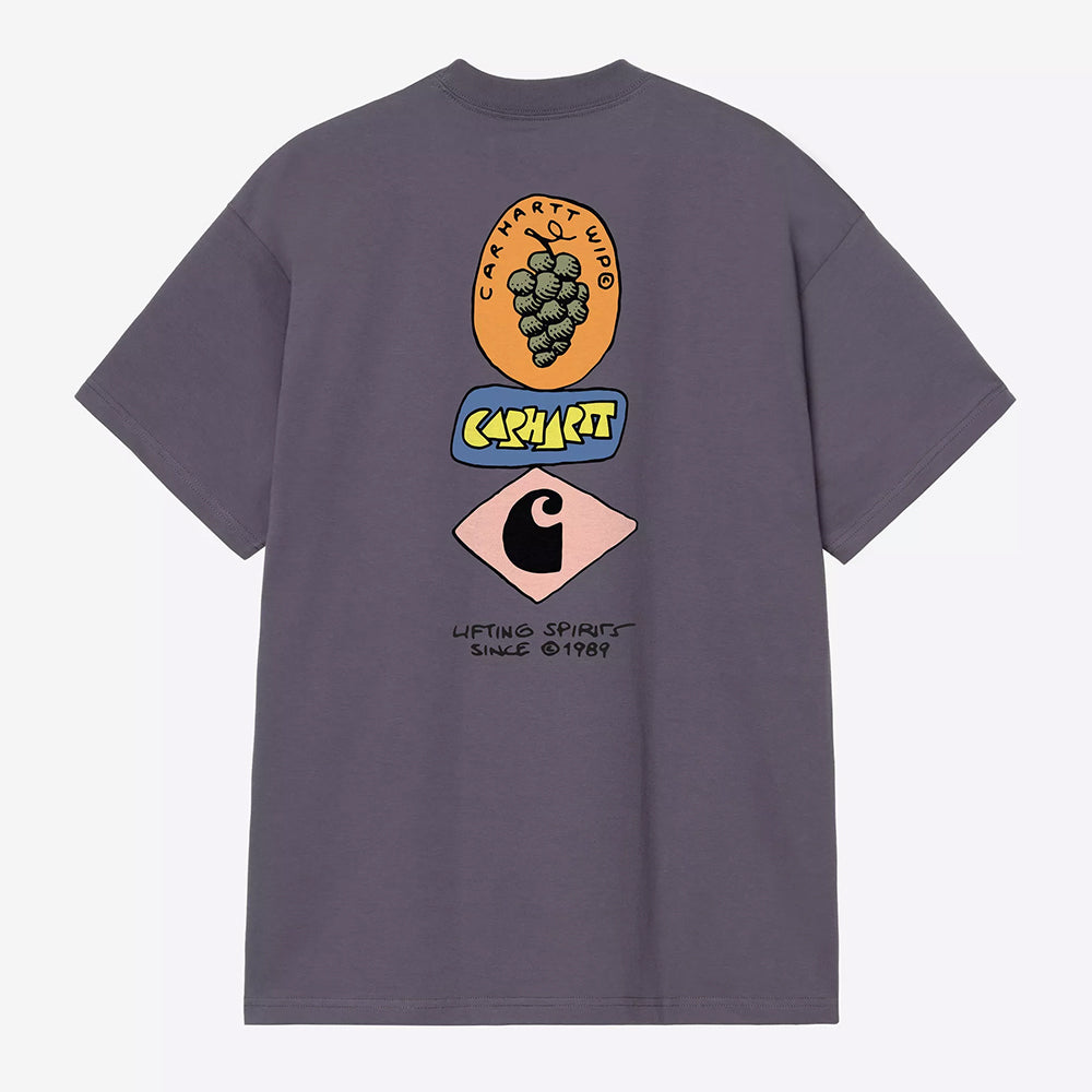 Carhartt WIP S/S Stacked Grapes T-Shirt - Shady Purple