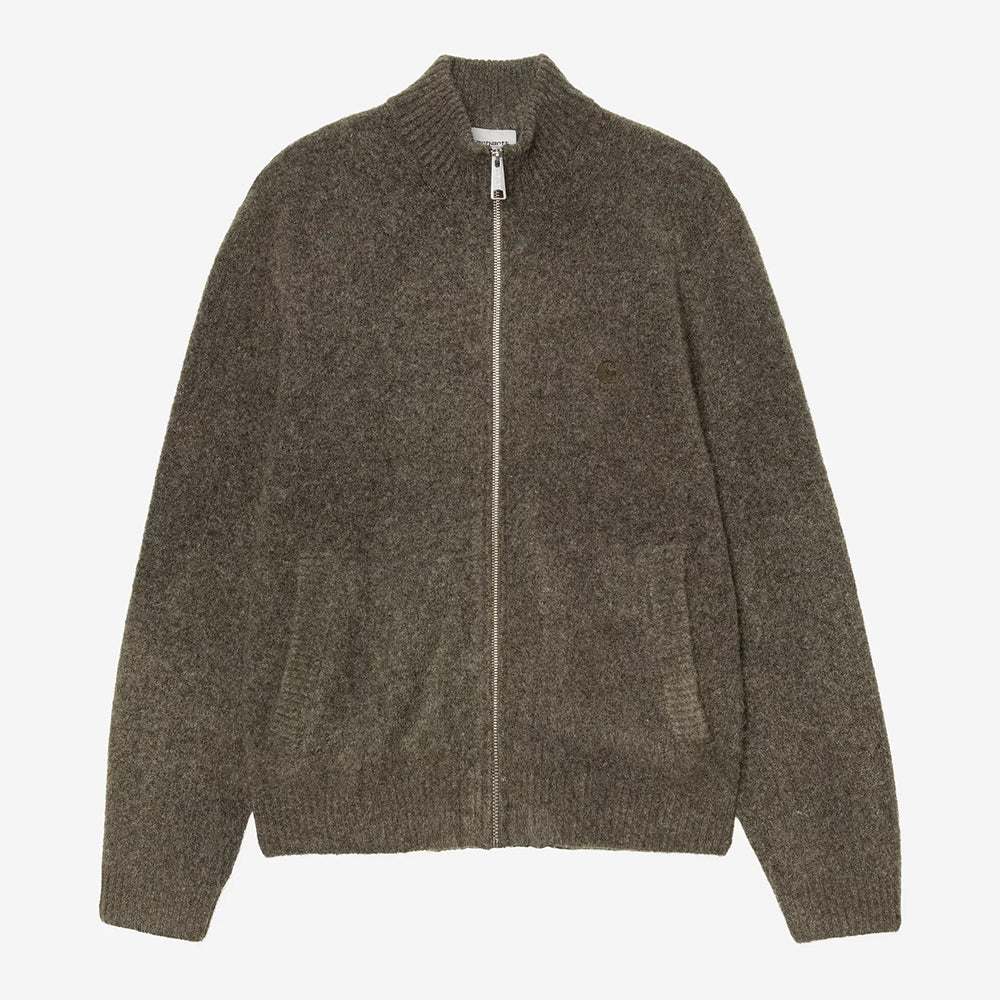 Carhartt WIP Curtis Sweater Jacket - Tangled Shungite