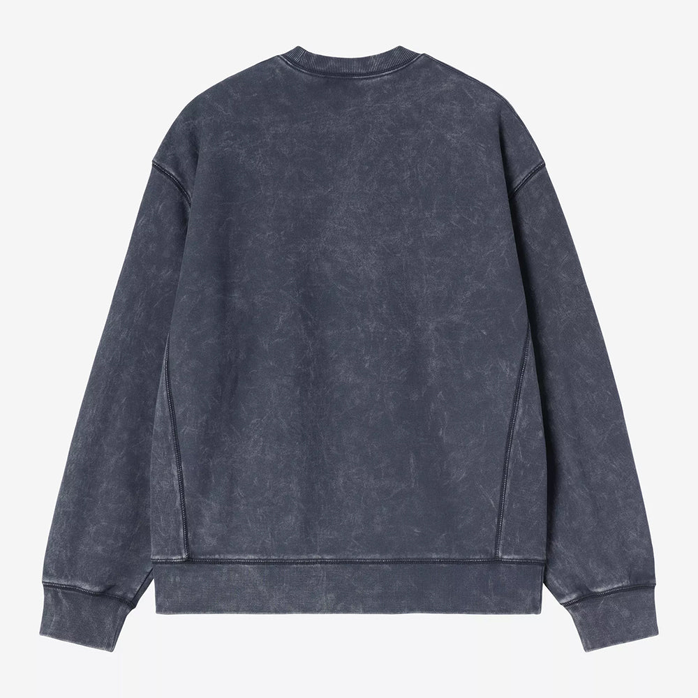Carhartt WIP Lambert Sweat - Dark Navy Moon Wash