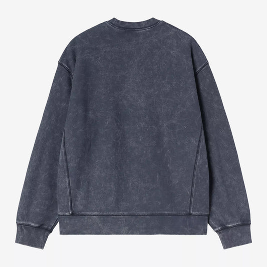 Carhartt WIP Lambert Sweat - Dark Navy Moon Wash