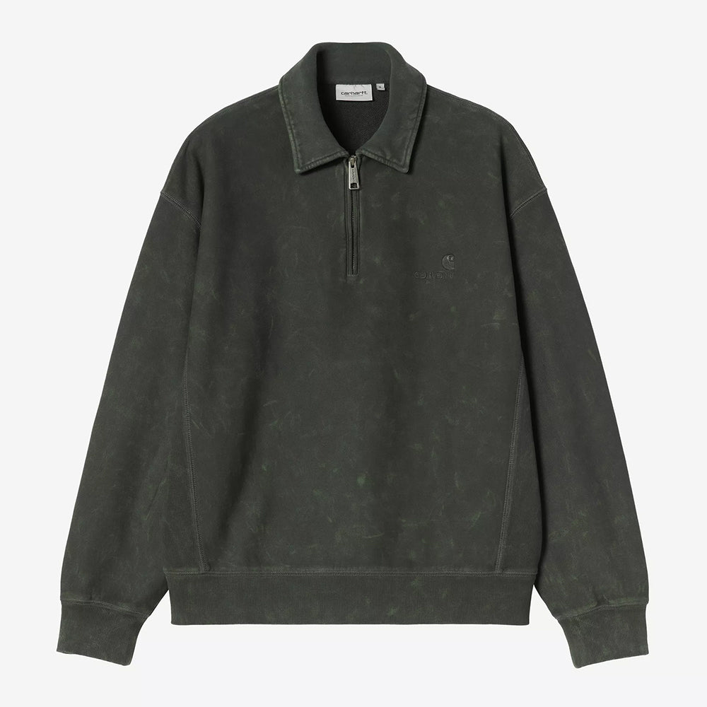 Carhartt WIP Lambert Polo Sweat - Tobacco Moon Wash