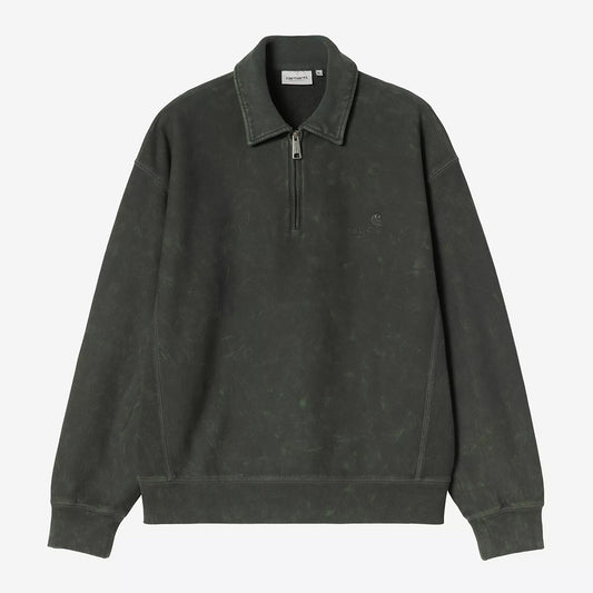Carhartt WIP Lambert Polo Sweat - Raven Moon Wash