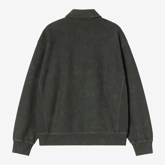 Carhartt WIP Lambert Polo Sweat - Raven Moon Wash