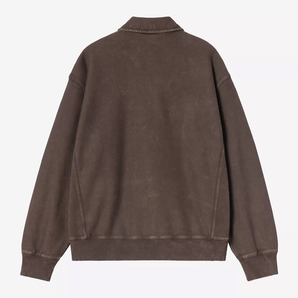 Carhartt WIP Lambert Polo Sweat - Tobacco Moon Wash