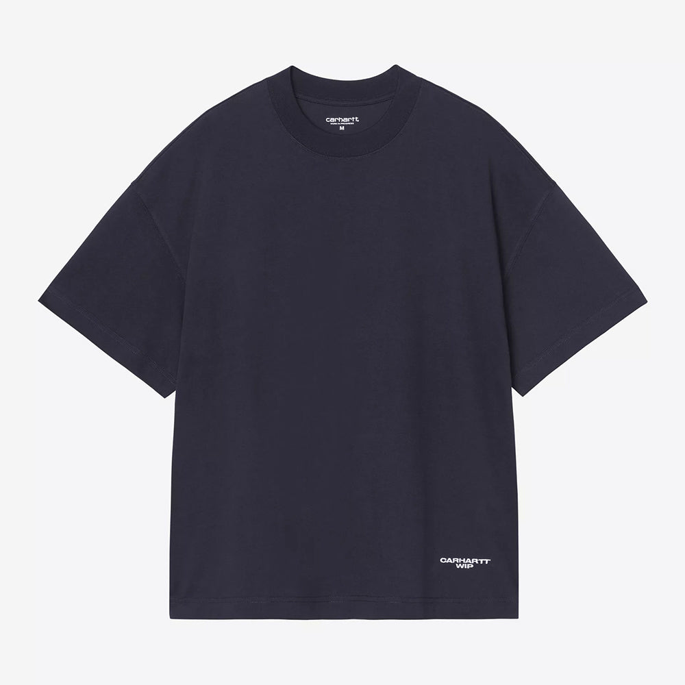 Carhartt WIP S/S Chapter Script T-Shirt - Dark Navy White