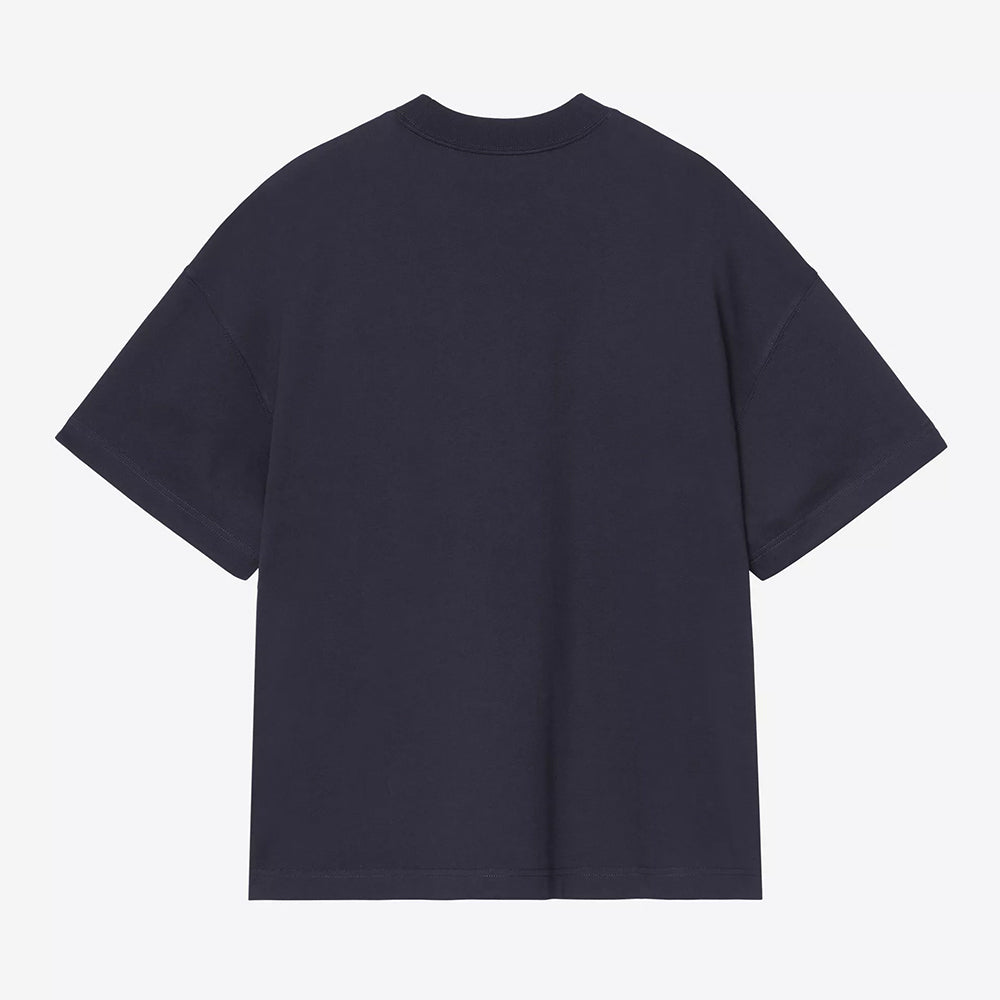 Carhartt WIP S/S Chapter Script T-Shirt - Dark Navy White