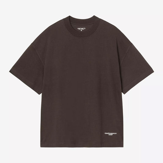 Carhartt WIP S/S Chapter Script T-Shirt - Tobacco White