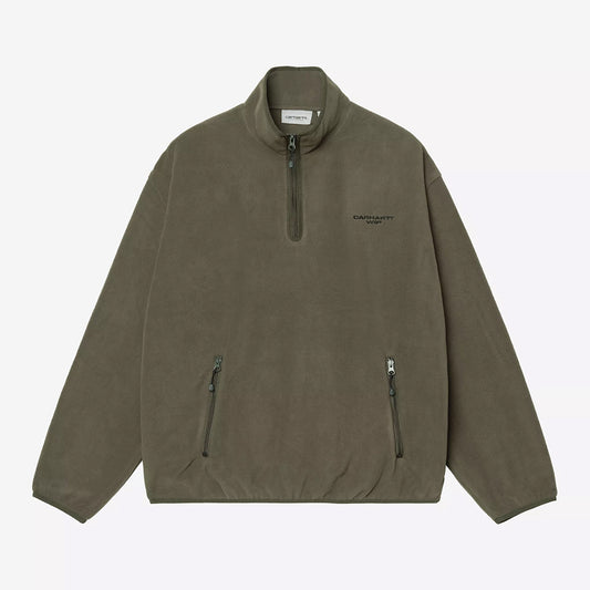 Carhartt WIP Edmore Half Zip Sweat - Cypress Black