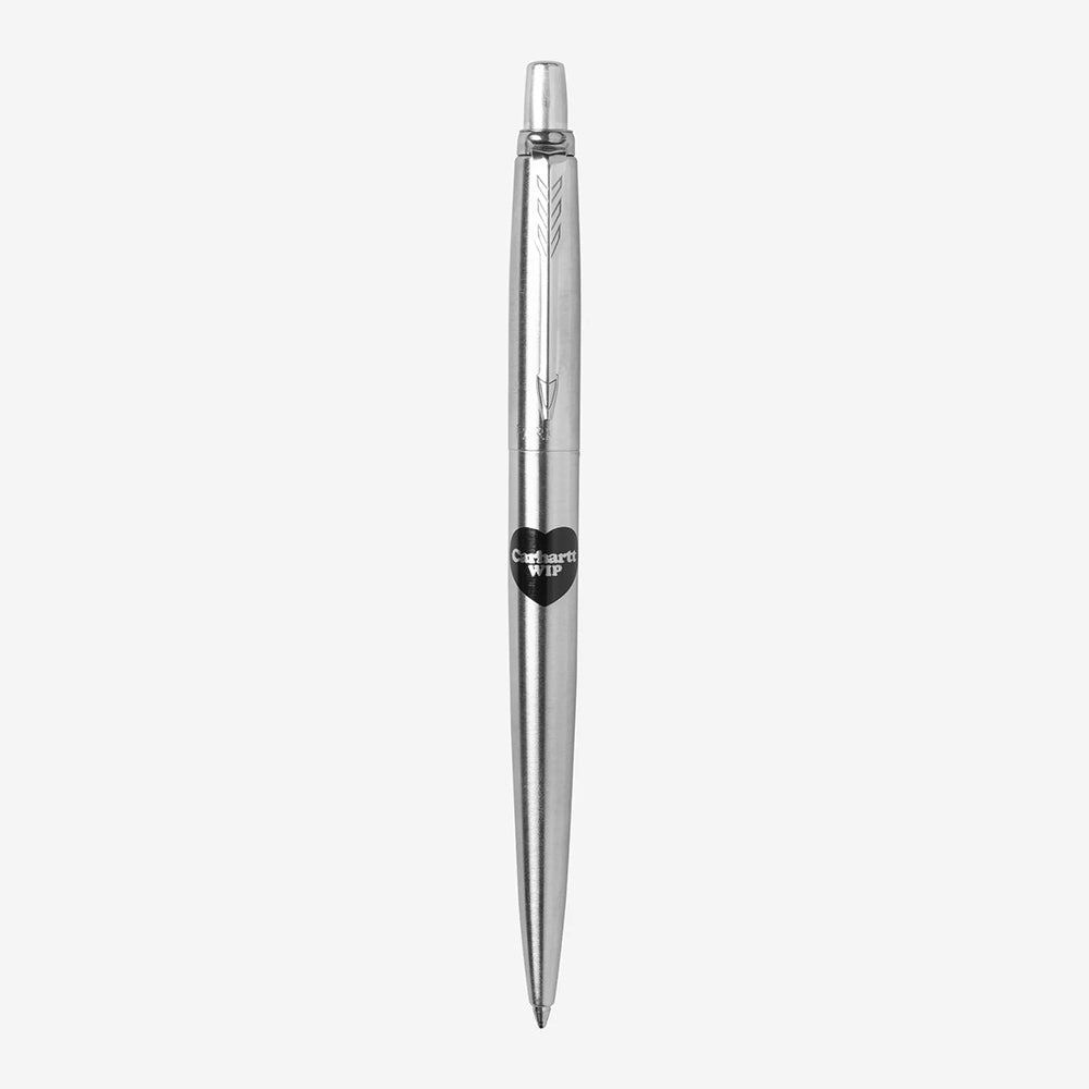Carhartt WIP Parket Jotter Heart Pen - Silver